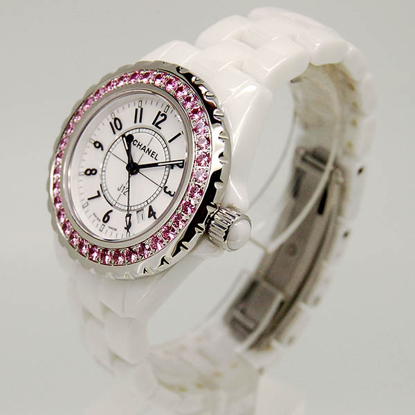 シャネル CHANEL J12 H1181 レディース 33mm ピンクサファイア