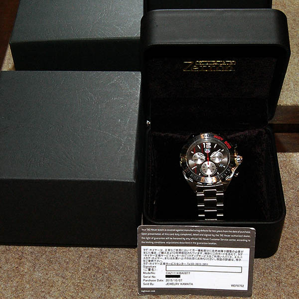 タグホイヤー　フォーミュラ1 インディ500 限定CAZ1114.BA0877 タグホイヤー TAG HEUER フォーミュラ1 クロノグラフ インディ
