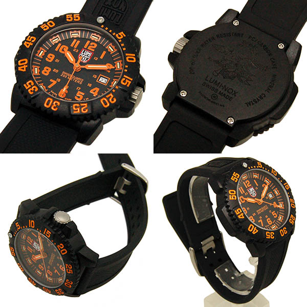 ルミノックス LUMINOX ネイビーシールズ シリーズ 3050/3950 ブラック/オレンジ USED 中古 Zetton(ゼットン)