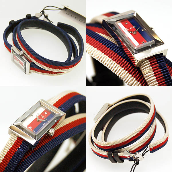 グッチ　GUCCI　Gフレーム　YA147502　25×14mm　クォーツ　ナイロンベルト　新品アウトレット