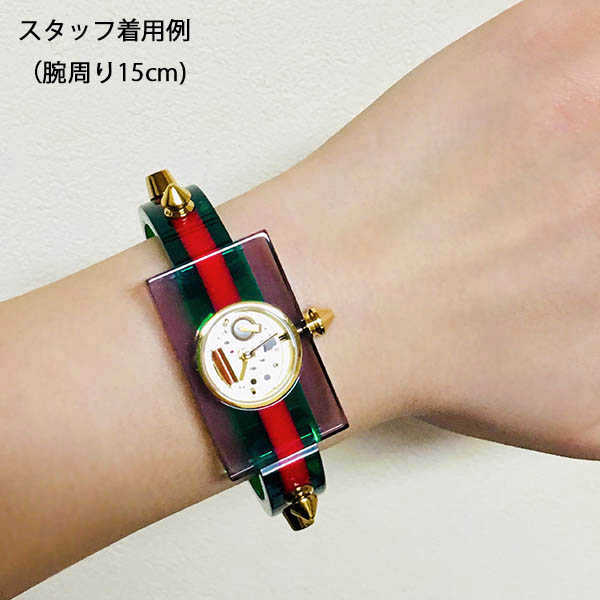 グッチ Gucci ヴィンテージウェブ Ya 40 24mm クォーツ プレキシグラス 新品アウトレット Zetton ゼットン