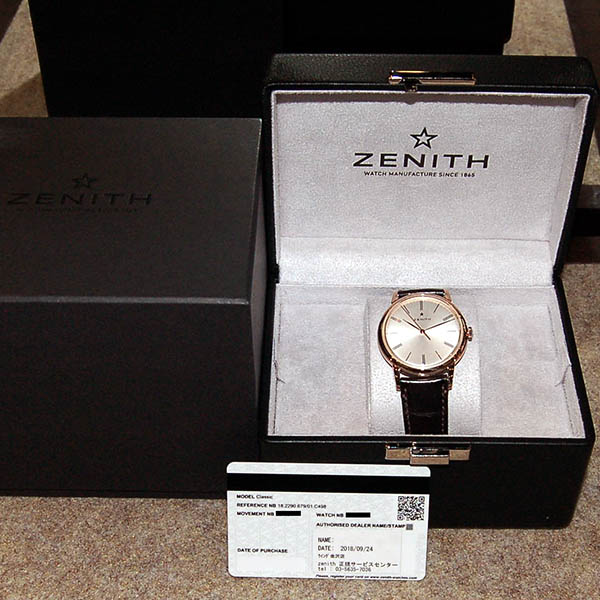 ゼニス ZENITH エリート クラシック 18.2290.679/01.C498 18KRG