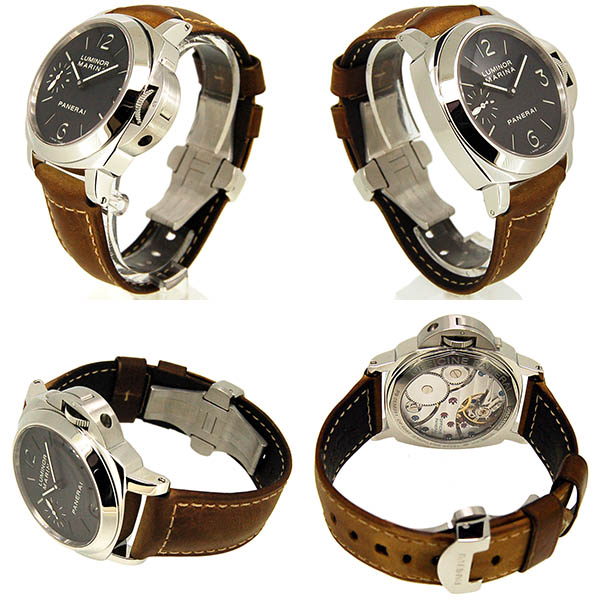 パネライ Panerai ルミノールマリーナ Pam 手巻き 44mm 革ベルト Used 中古 Zetton ゼットン パネライ Panerai ルミノールマリーナ Pam 手巻き 44mm 革ベルト Used 中古 Zetton ゼットン