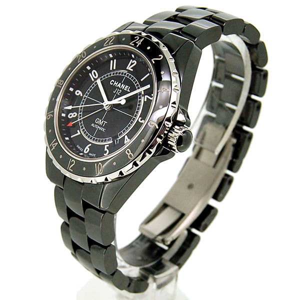 シャネル CHANEL J12 GMT H2012 メンズ 自動巻き 42mm ブラック USED 