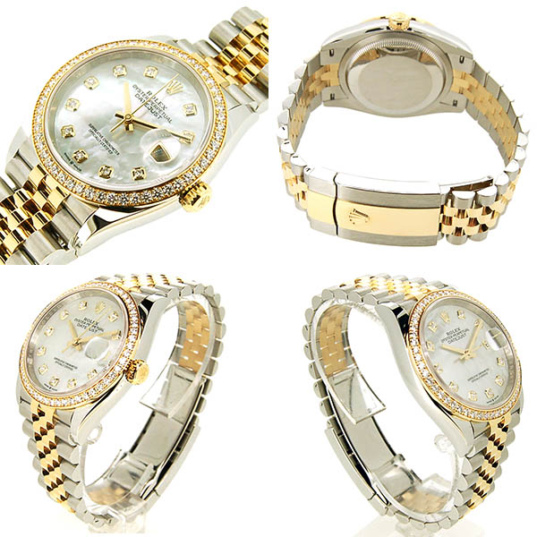 ロレックス ROLEX デイトジャスト36 126283RBR ベゼルダイヤ ホワイトシェル 36mm 国内正規品 未使用品