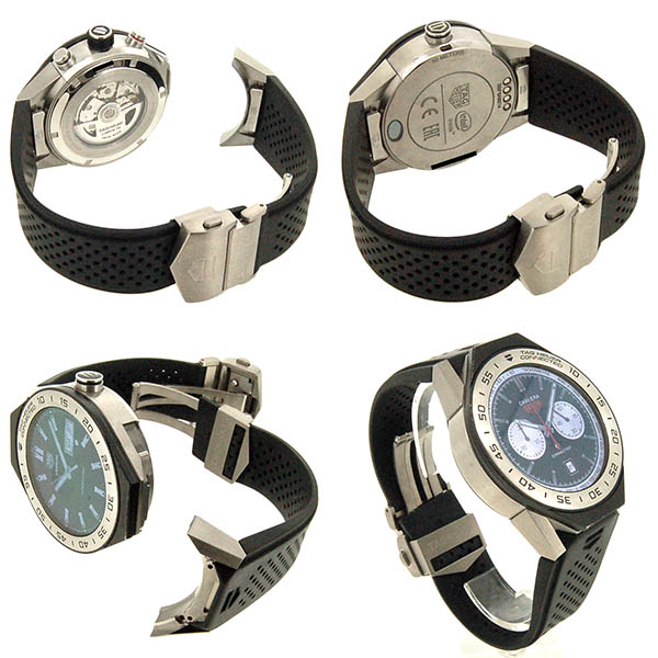 タグホイヤー Heuer カレラ キャリバー16 Acbf2a80 交換用ケースのモジュラー45 Sbf8a8014付属 45mm ラバーベルト Used 中古 Zetton ゼットン