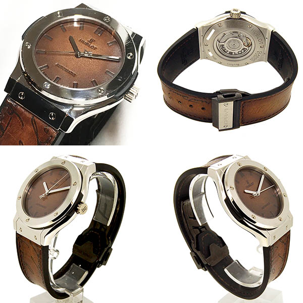 ベルルッティ ウブロ クラシックフュージョン 純正ベルト HUBLOT - ウブロ ベルルッティ 純正替えベルト クラシック