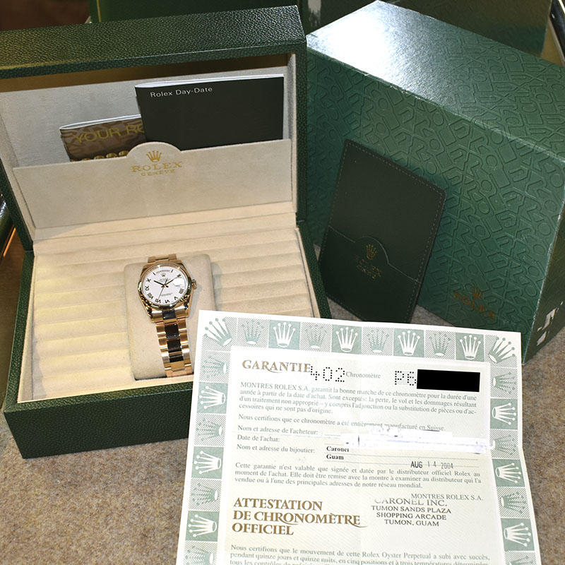 管理番号49376 ロレックス　デイデイト　クリーム　箱 管理番号49376 ロレックス デイデイト クリーム 箱 - メルカリ
