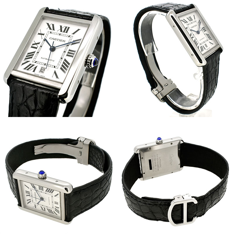 カルティエ CARTIER タンクソロ XL WSTA0029 40.85mm×31mm シルバー