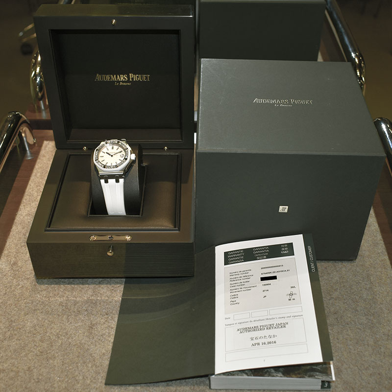 オーデマ・ピゲ　AUDEMARS PIGUET　ロイヤルオーク オフショア 　67540SK.ZZ.A010CA.01　37mm　ダイヤベゼル　 クォーツ　USED　中古