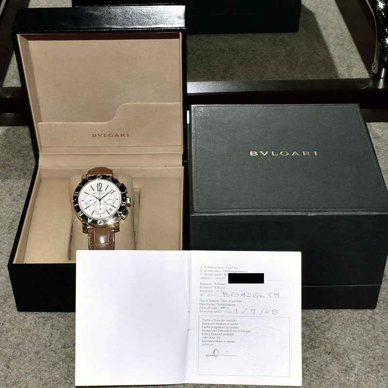 BVLGARI】ブルガリ『ディアゴノ 42mm クロノグラフ』DG42SVCH