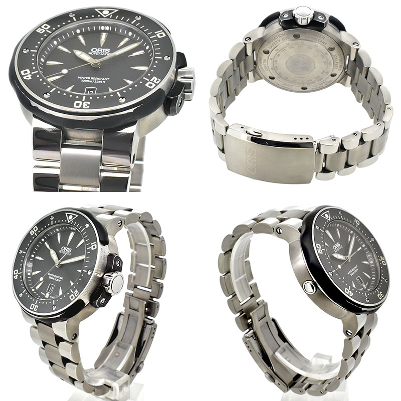 オリス ORIS プロダイバーデイト 733 7646 7154 チタン 49mm