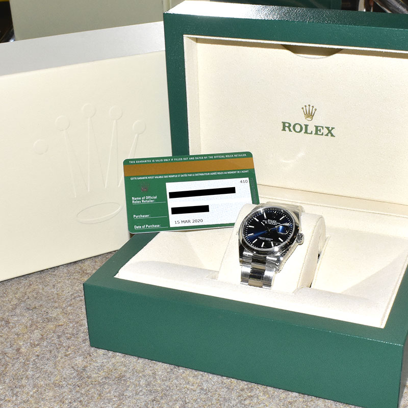 ロレックス ROLEX デイトジャスト36 126200 ブルー 36mm 国内正規品 未使用品