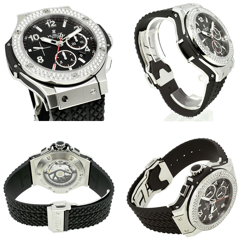 ウブロ HUBLOT ビッグバン ベゼルダイヤ 301.SX.130.RX.114 SS