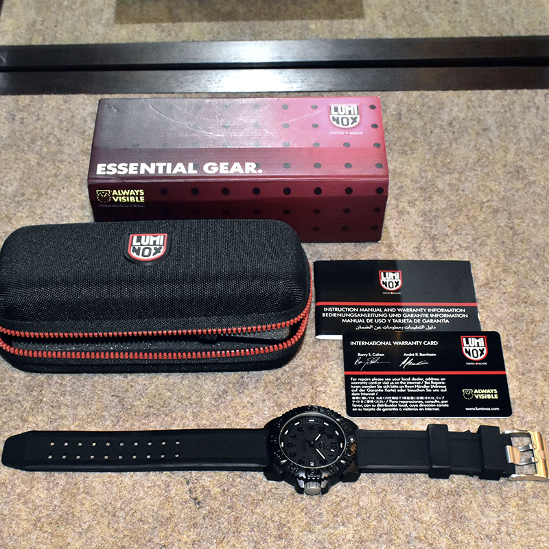 ルミノックス LUMINOX ネイビーシールズ ブラックアウト 3050/3950 ブラック 44mm クォーツ USED 中古 Zetton