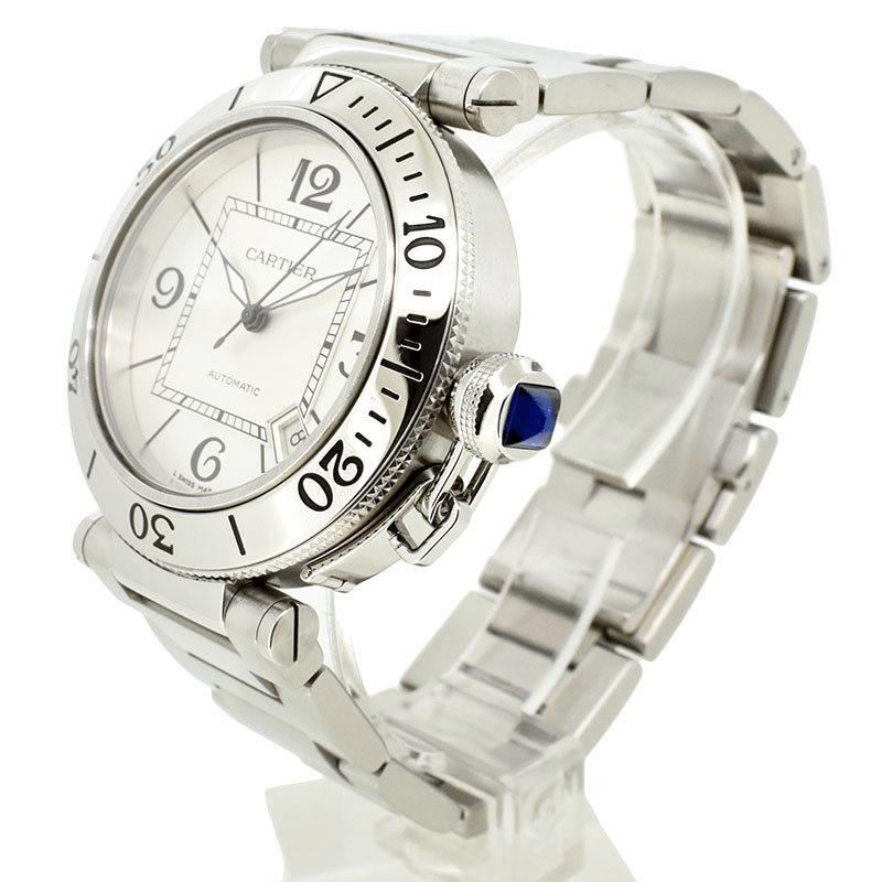 Cartierカルティエ パシャ シータイマー W31080M7 SS シルバー カルティエ CARTIER パシャ シータイマー W31080M7 SS シルバー 40.5mm