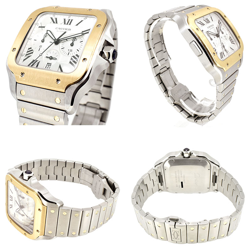 カルティエ CARTIER サントス ドゥ カルティエ クロノグラフ XL