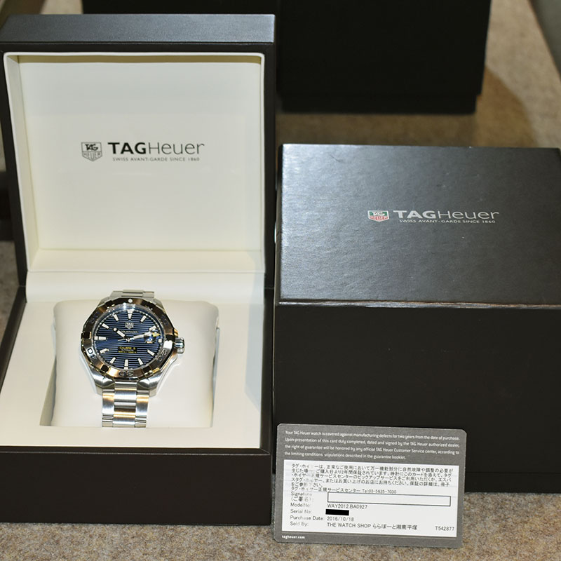 タグホイヤー TAG HEUER アクアレーサー キャリバー5 WAY2012.BA0927