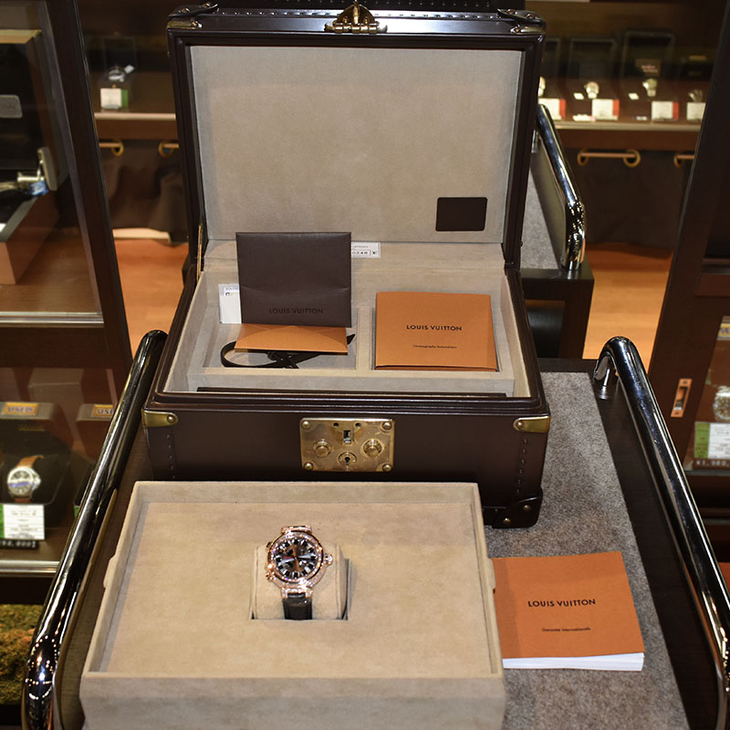 ルイヴィトン LOUIS VUITTON タンブール スピンタイム GMT