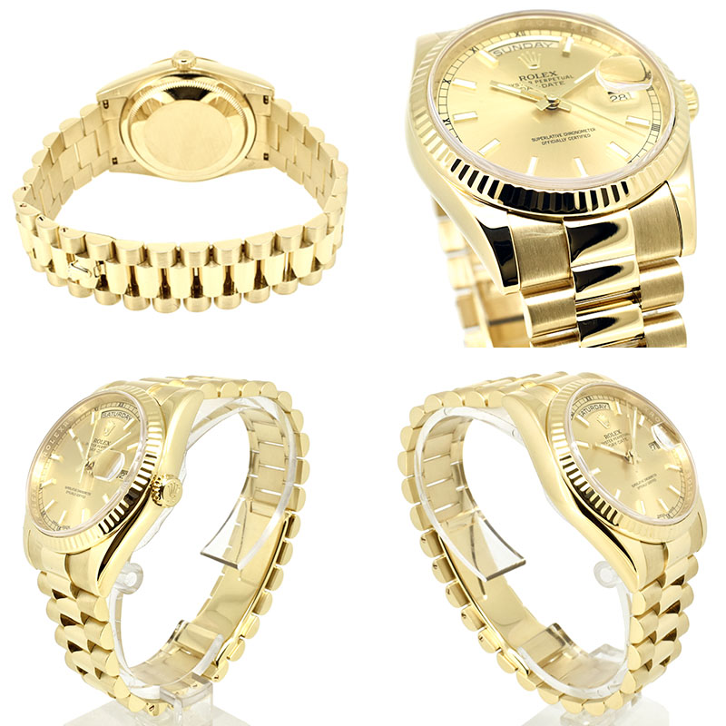ロレックス ROLEX デイデイト 118238 36mm 18KYG ランダム番