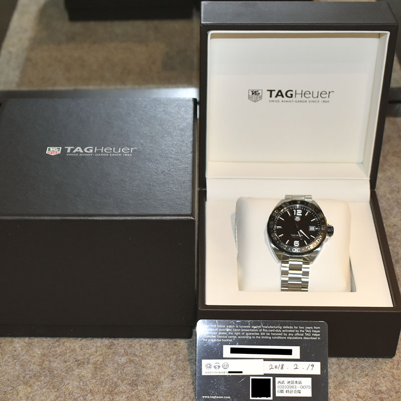 タグホイヤー TAG HEUER フォーミュラ1 WAZ1110.BA0875 ブラック