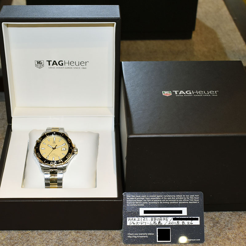 タグホイヤー　TAG HEUER　アクアレーサー　WAK2121.BB0835　41mm　USED　中古