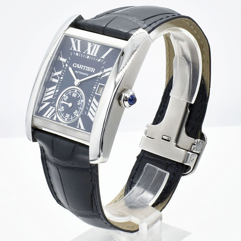 カルティエ CARTIER タンクMC WSTA0010 ブルー 44×34.3mm USED 中古