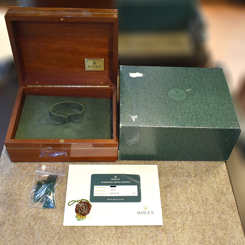 ロレックス ROLEX デイトジャスト 116138 18KYG F番ルーレット
