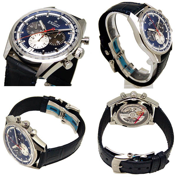 ゼニス ZENITH エルプリメロ 36000VPH 03.2040.400/53.C700 SS ブルー